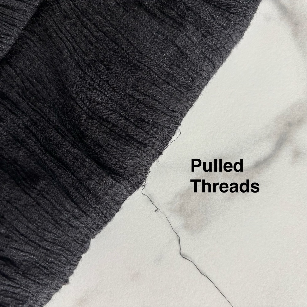 Zara tulle rushed Black Long Sleeve Top with ties XS - Picture 9 of 13